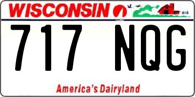 WI license plate 717NQG