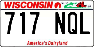 WI license plate 717NQL