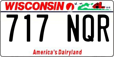 WI license plate 717NQR