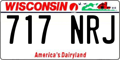 WI license plate 717NRJ