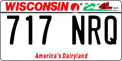WI license plate 717NRQ