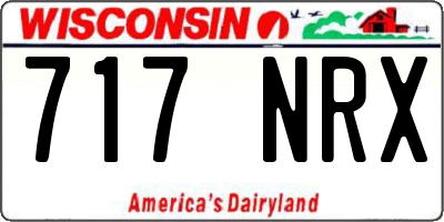 WI license plate 717NRX