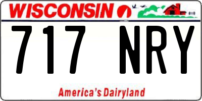 WI license plate 717NRY