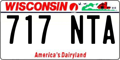 WI license plate 717NTA