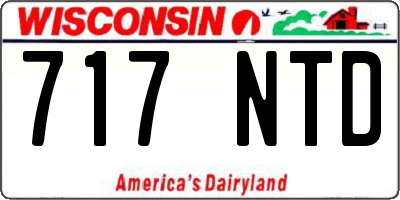 WI license plate 717NTD