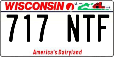 WI license plate 717NTF