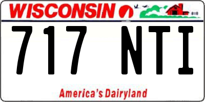 WI license plate 717NTI