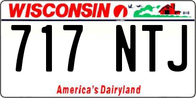 WI license plate 717NTJ