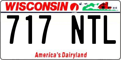 WI license plate 717NTL