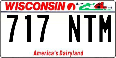 WI license plate 717NTM