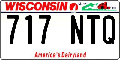 WI license plate 717NTQ