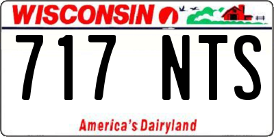 WI license plate 717NTS