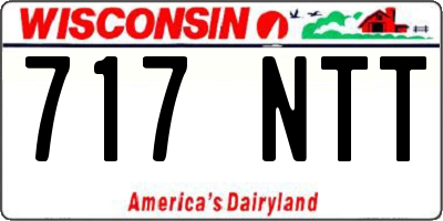 WI license plate 717NTT