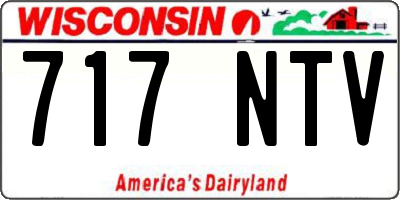 WI license plate 717NTV