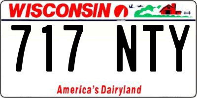 WI license plate 717NTY