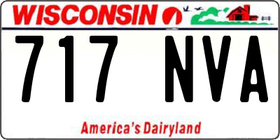 WI license plate 717NVA