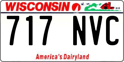 WI license plate 717NVC