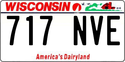 WI license plate 717NVE