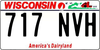 WI license plate 717NVH