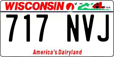 WI license plate 717NVJ