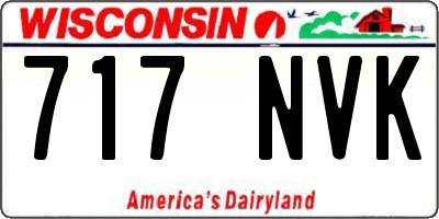 WI license plate 717NVK