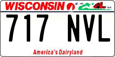 WI license plate 717NVL