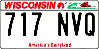 WI license plate 717NVQ