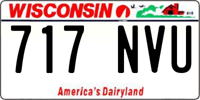WI license plate 717NVU