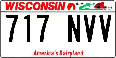 WI license plate 717NVV