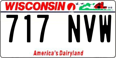 WI license plate 717NVW