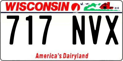 WI license plate 717NVX