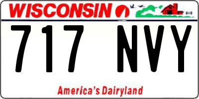WI license plate 717NVY