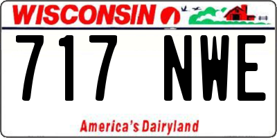 WI license plate 717NWE