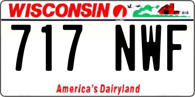 WI license plate 717NWF