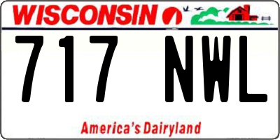 WI license plate 717NWL