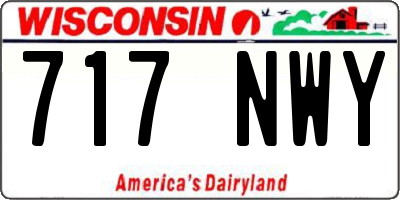 WI license plate 717NWY