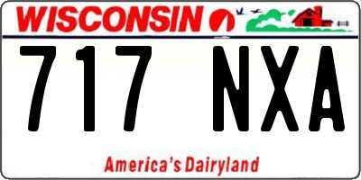 WI license plate 717NXA