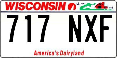 WI license plate 717NXF