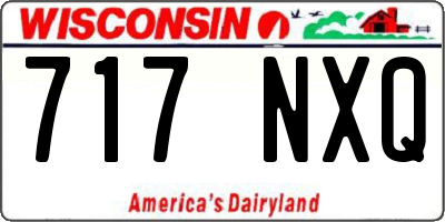 WI license plate 717NXQ