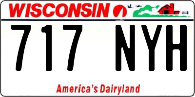 WI license plate 717NYH