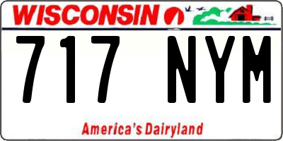 WI license plate 717NYM