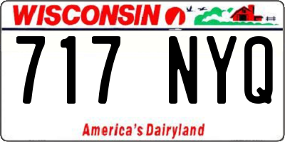 WI license plate 717NYQ