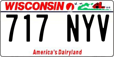 WI license plate 717NYV