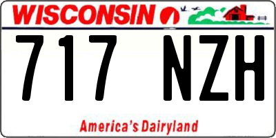 WI license plate 717NZH