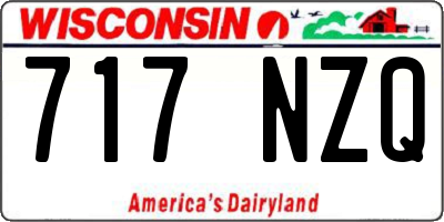 WI license plate 717NZQ