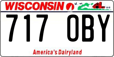 WI license plate 717OBY