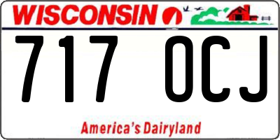 WI license plate 717OCJ