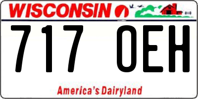 WI license plate 717OEH