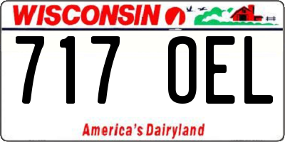 WI license plate 717OEL