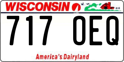 WI license plate 717OEQ